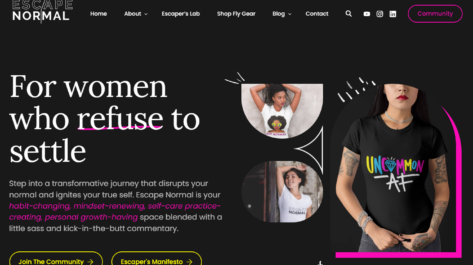 iescapenormal website deisgn